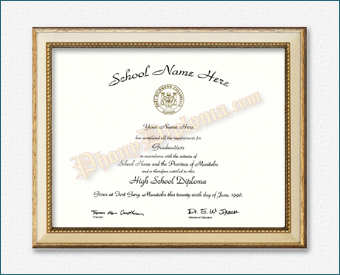 High School Diploma, Canada Design #2 HS Can 2 D